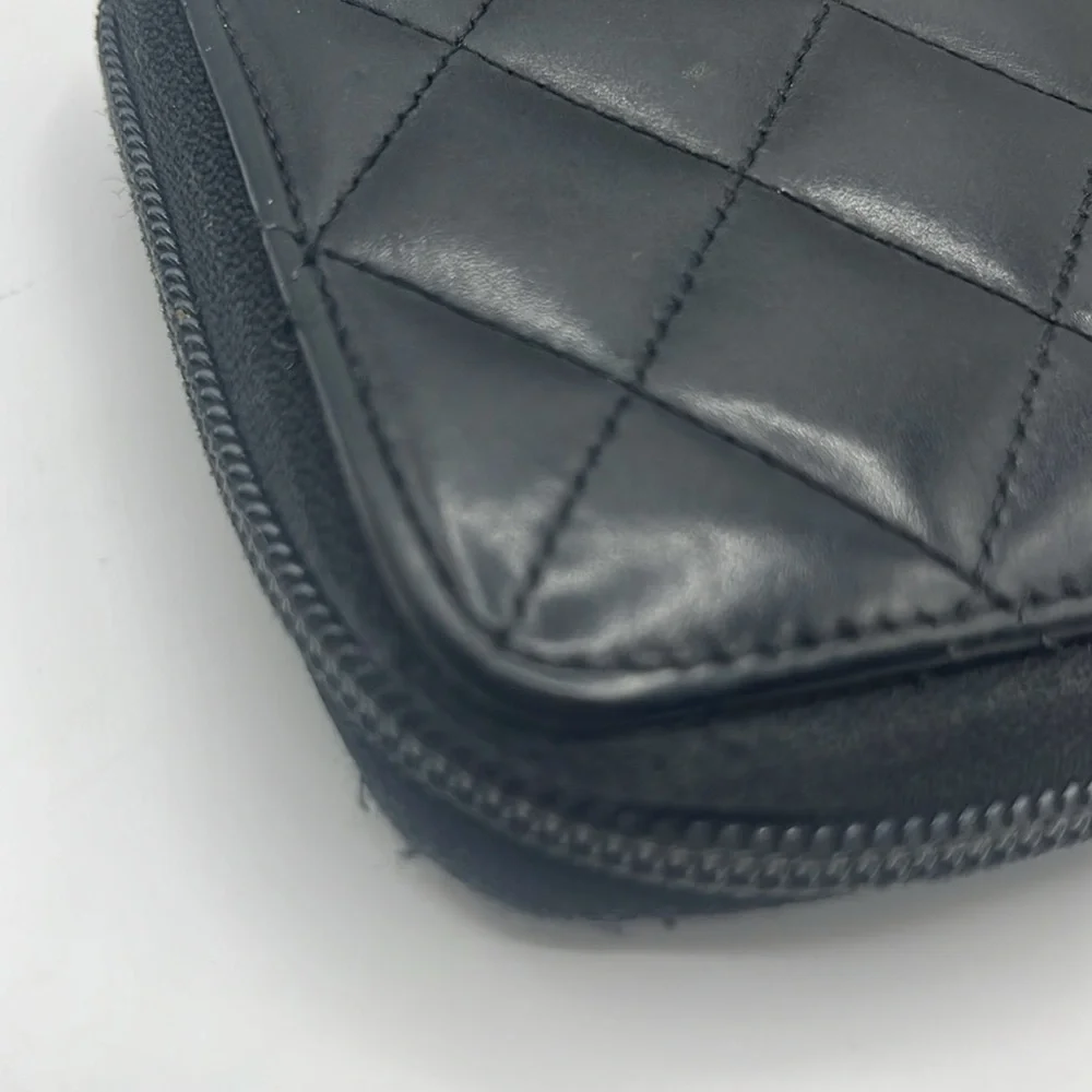 Chanel Cambon Qulted Zip Around Wallet - Picture 8 of 16
